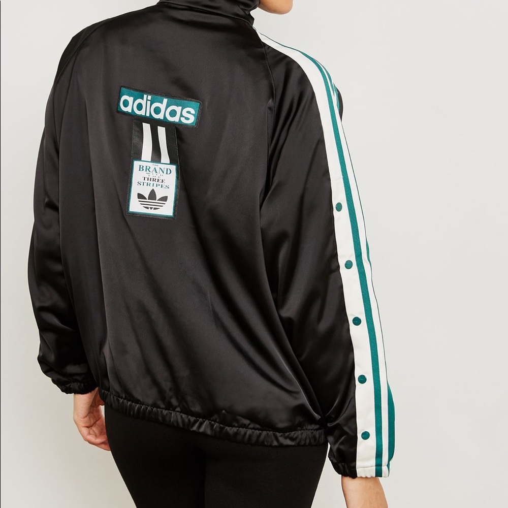 NWOT Adidas Adibreak Satin Track Jacket - Picture 4 of 4
